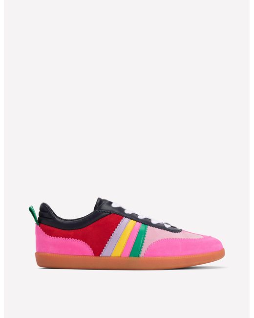 Boden Pink Erin Retro Tennis Trainers
