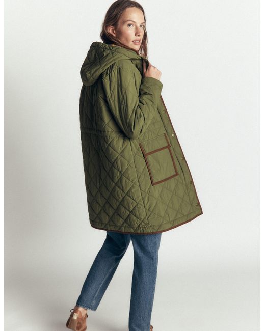 Boden Green Quilted 4-In-1 Parka