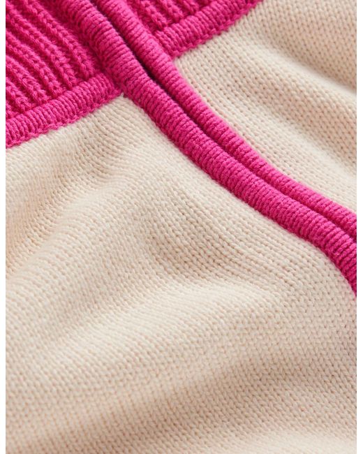 Boden Red Lucy Half Zip Sweater