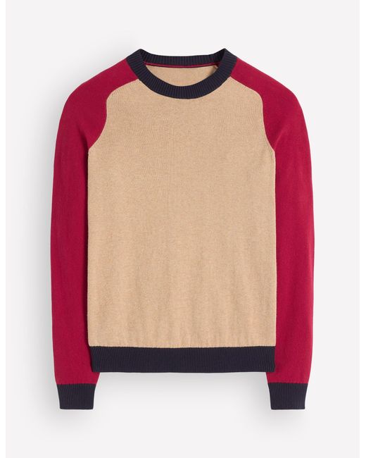 Boden Blue Meg Raglan Sleeve Jumper
