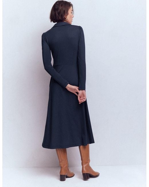 Boden Blue Carla Jersey Wrap Dress