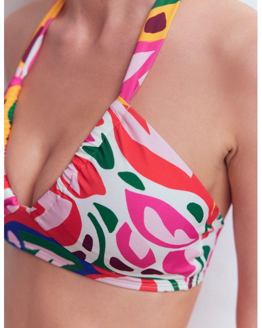 Boden Multicolor Minori Halter Tie Bikini Top