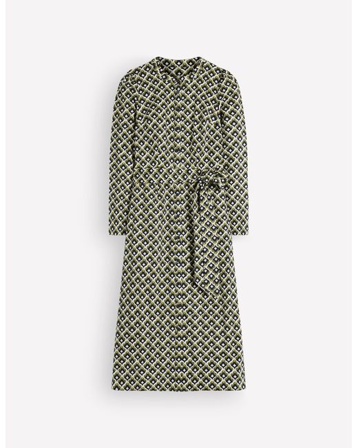 Boden Green Louise Midi Shirt Dress