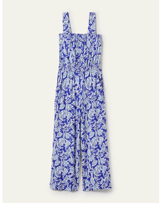 Boden Strappy Jersey Jumpsuit Atlantic Ocean in Blue Lyst