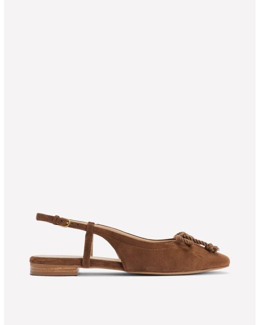 Boden Brown Easy Slingback Flats