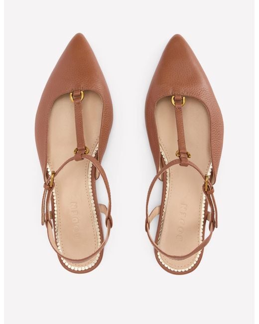 Boden Brown T-Bar Point Flats