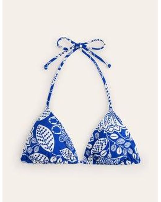 Boden Blue Symi String Bikini Top