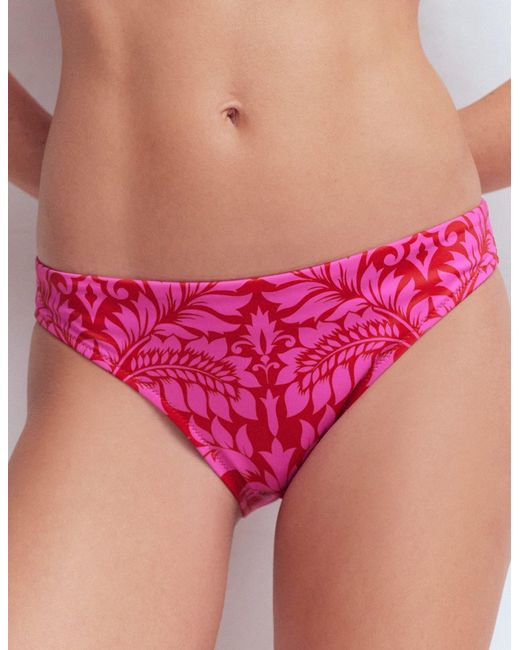 Boden Red Classic Bikini Bottoms