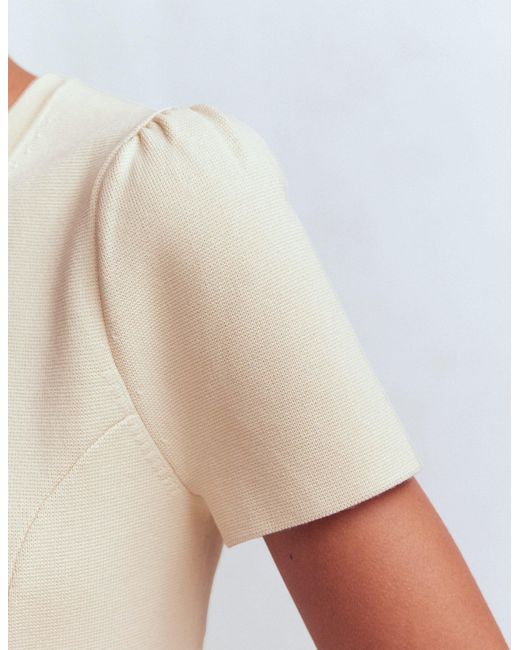 Boden White Short Sleeve Knitted Jacket