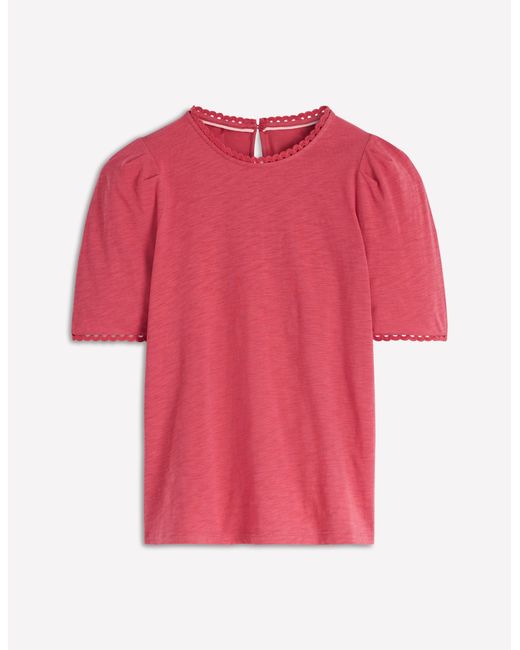 Boden Red Ali Trim T-Shirt