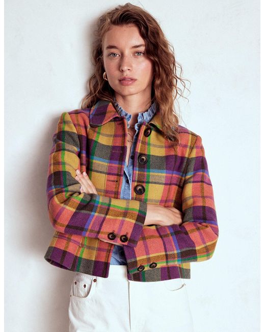 Boden White Knightsbridge Wool Jacket