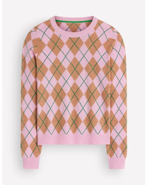 Boden Blue Elsie Cashmere Crew Jumper