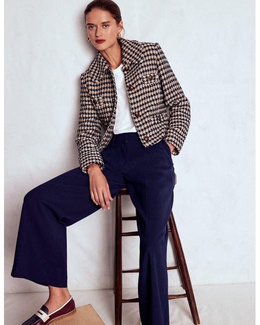 Boden Multicolor Button Up Textured Jacket