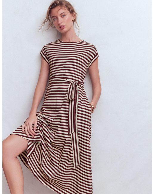 Boden Brown Eve Jersey Midi Dress