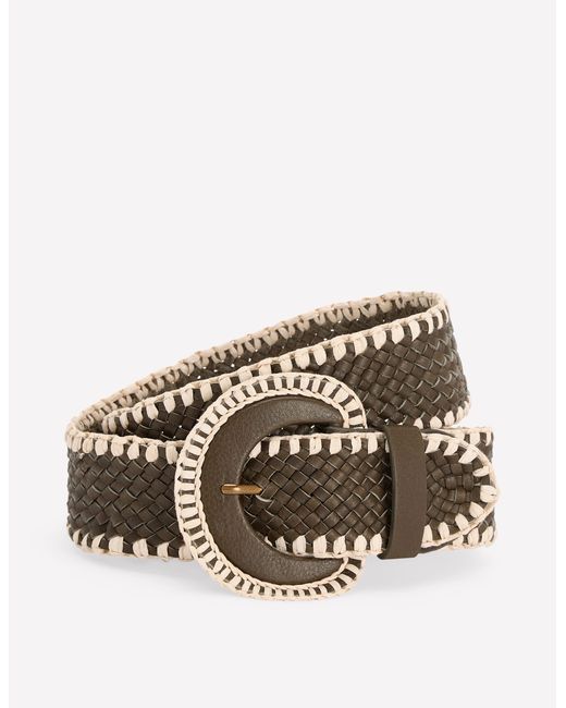 Boden Green Woven Stitch Belt