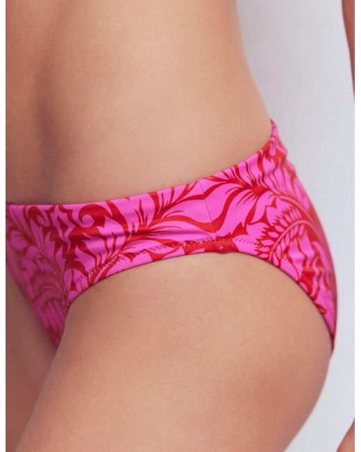 Boden Red Classic Bikini Bottoms