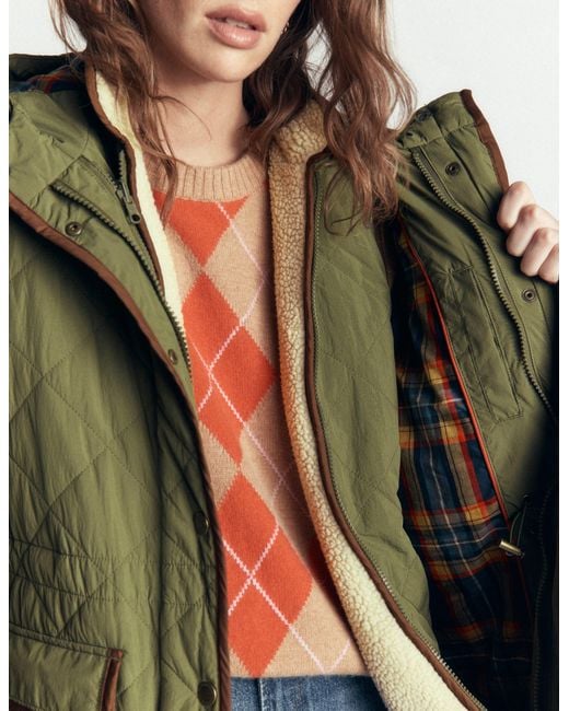 Boden Green Quilted 4-In-1 Parka