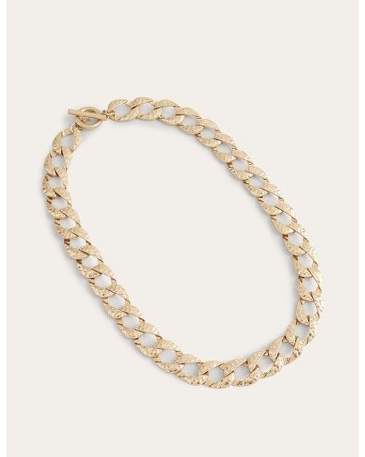 Boden Natural Hammered Chain Necklace