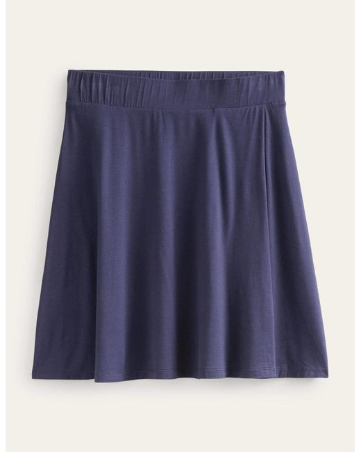 Mini-jupe portefeuille en jersey Boden en coloris Blue