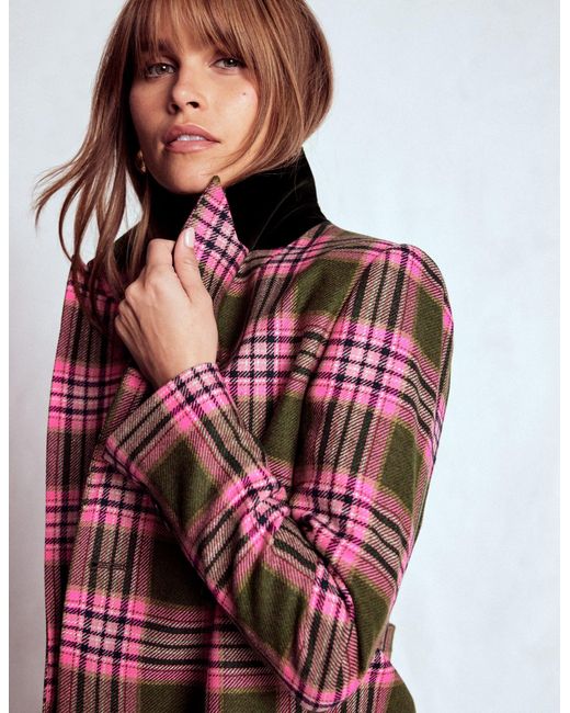 Boden Red Boxy Double Breasted Blazer