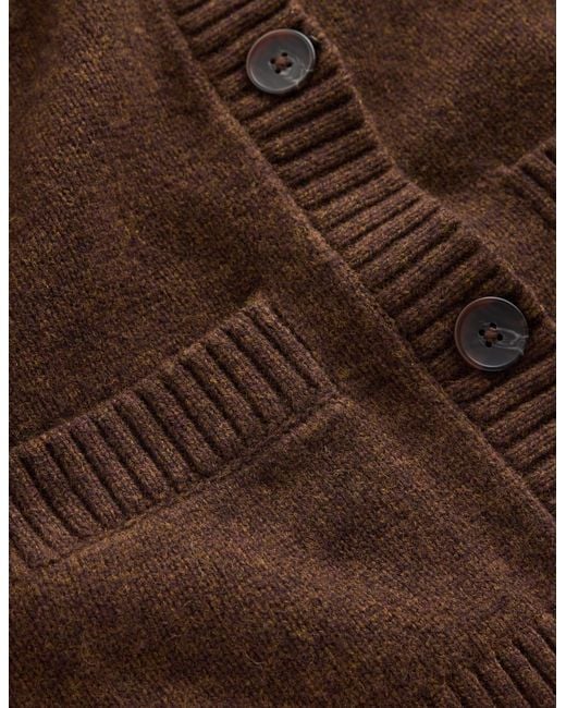 Boden Brown Marta Merino Wool Cardigan