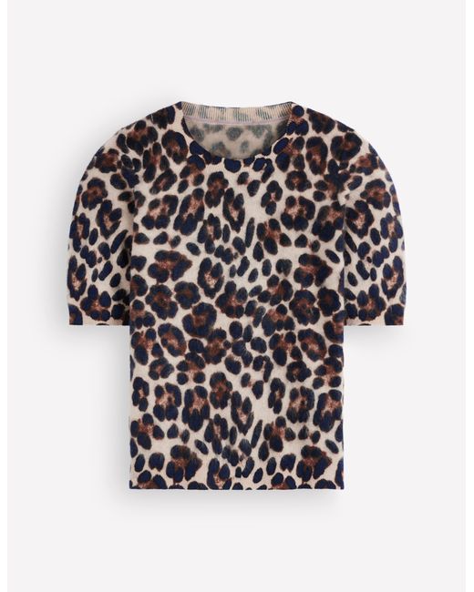 Boden Black Kat Brushed Cashmere T-Shirt