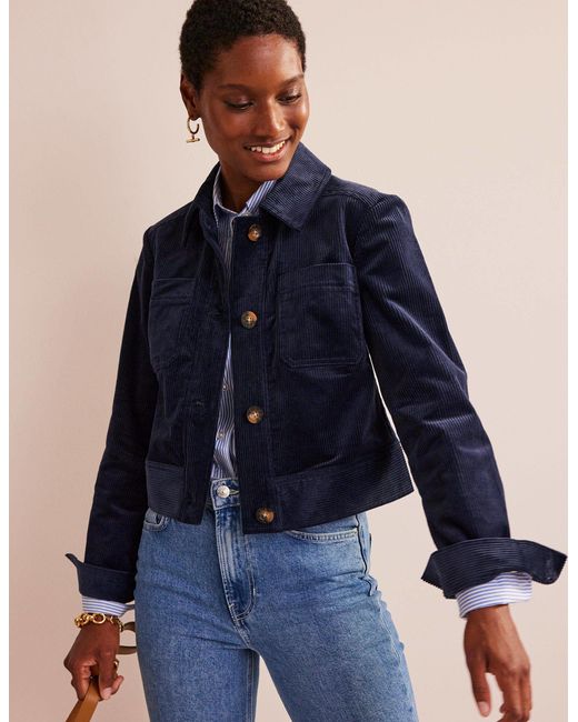 Boden Blue Corduroy Jacket