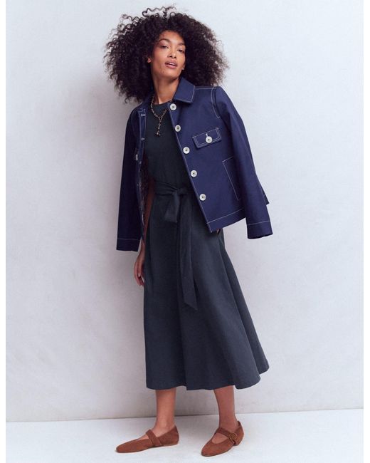 Boden Blue Eve Jersey Midi Dress