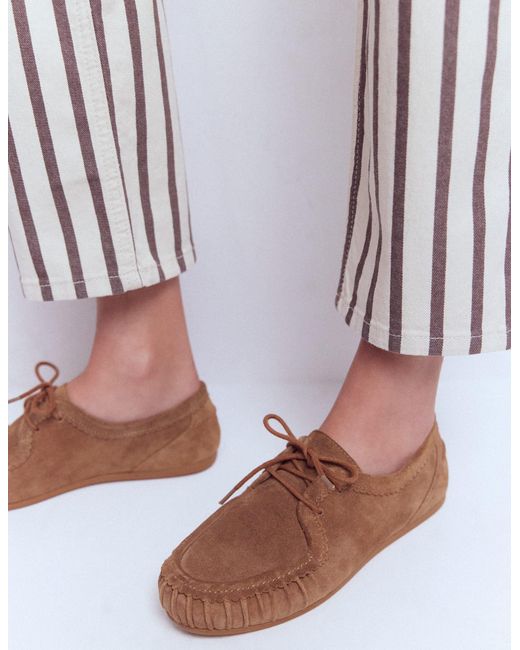 Boden Brown Soft Boat Shoes
