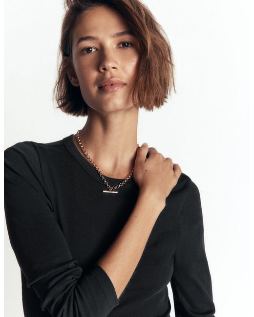 Boden Red Annie Essential Crew Neck Top