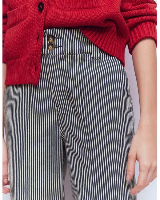Boden Red Straight Leg Chino Trousers