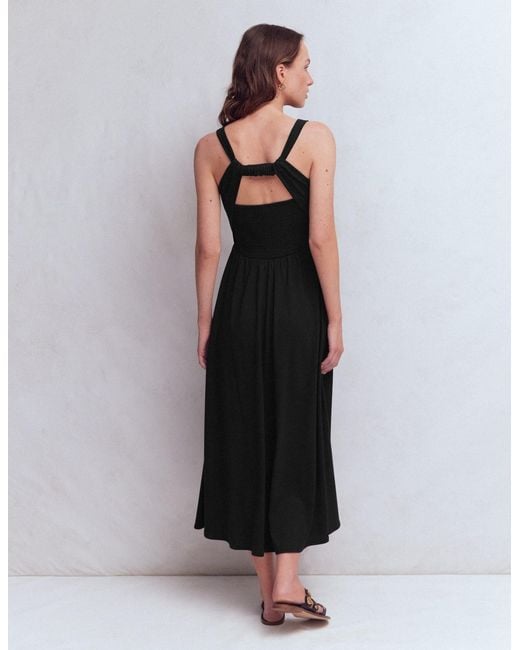 Boden Black Saoirse Smock Back Dress
