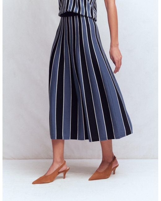 Boden Blue Liz Knitted Midi Skirt