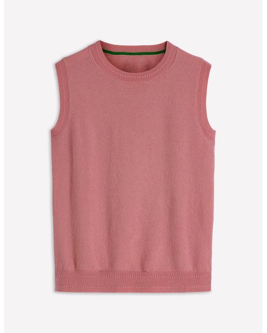 Boden Red Eva Cashmere Tank