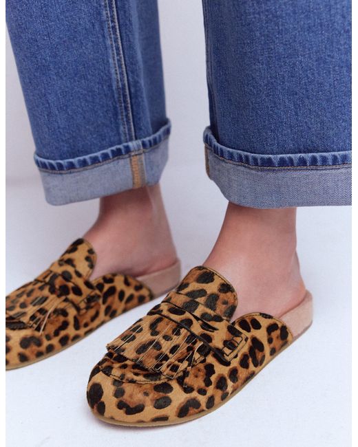 Boden Brown Etta Ghillie Mule Clogs