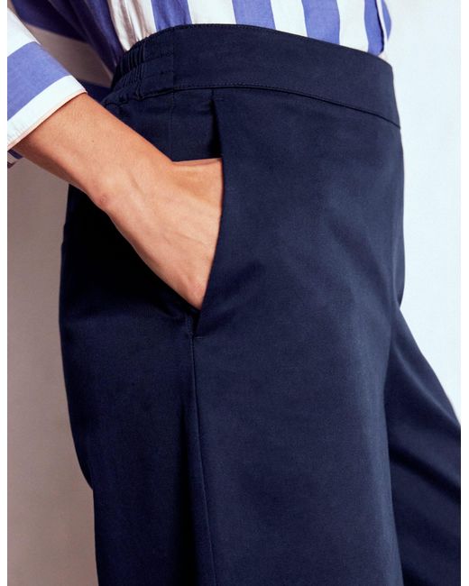 Boden Blue Pull On Cropped Pants