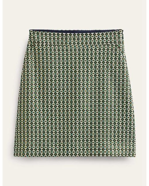 Boden Green A-line Mini Skirt