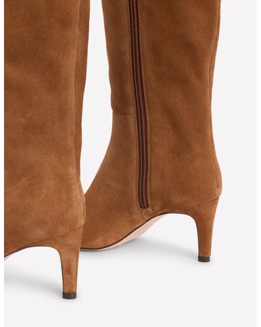 Boden Brown Straight Leg Heeled Boot