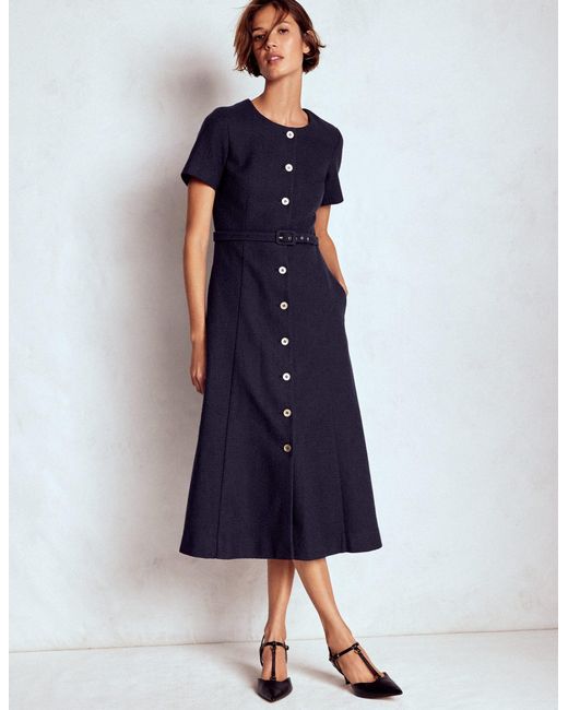 Boden Blue Charlotte Cotton Midi Dress