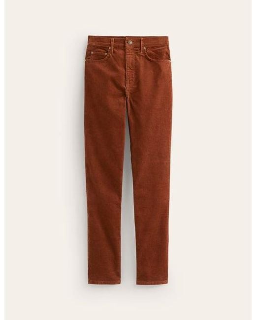 Boden Brown 5 Pocket Cord Slim Jeans