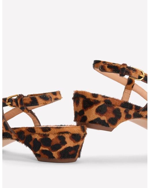 Boden Blue Mini Block Sling Backs