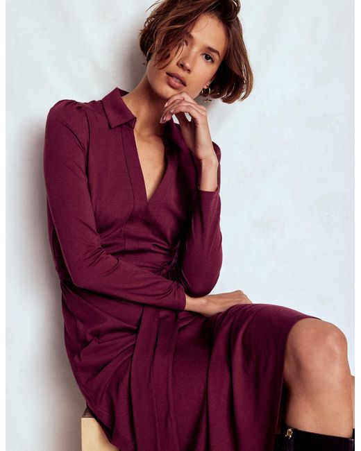Boden Imogen Collared Jersey Dress