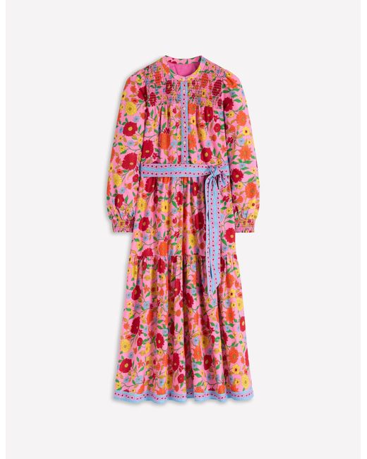 Boden Multicolor Cecily Cotton Midi Dress