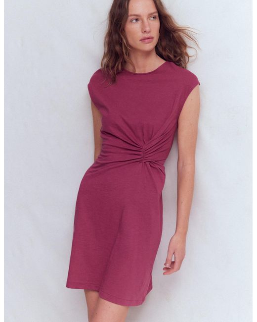 Boden Purple Delilah Twist Short Dress