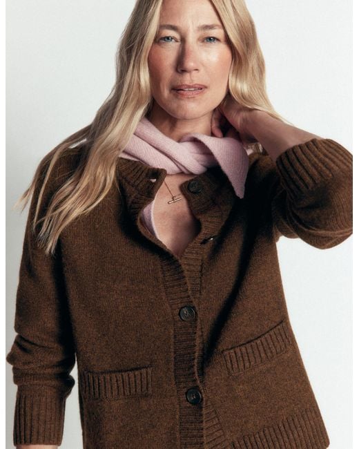 Boden Brown Marta Merino Wool Cardigan
