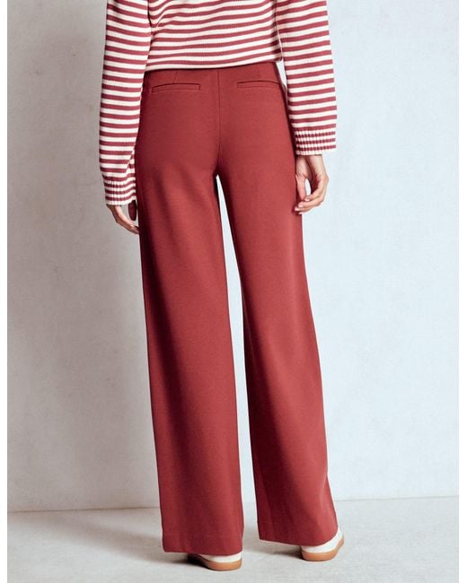 Boden Red Belgravia Ponte Trousers