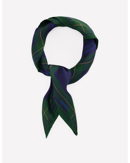 Boden Blue Elisabeth Silk Square Scarf