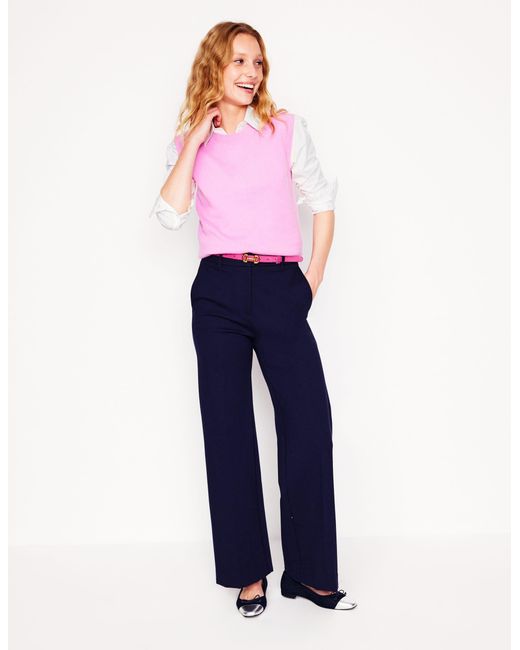 Boden White Cara Stretch Cotton Shirt