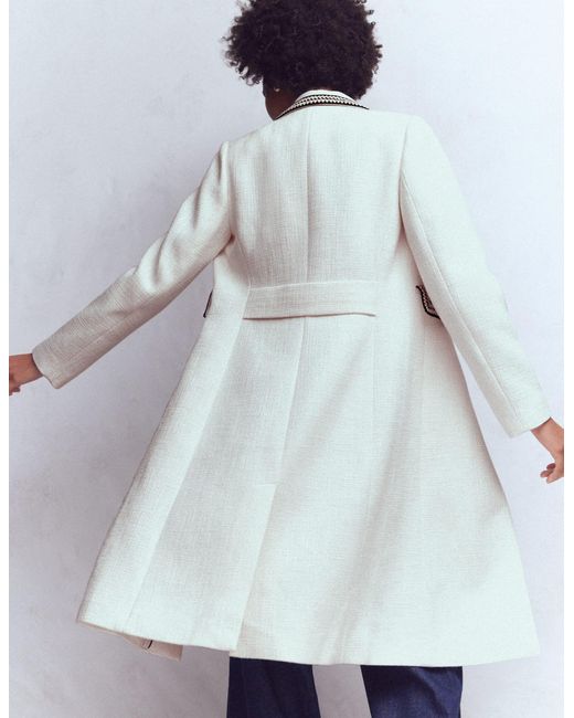 Boden Blue Pocket Detail Coat
