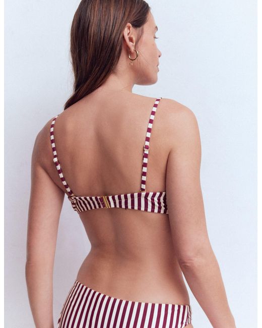 Boden Red Rhodes Cup Sized Bikini Top